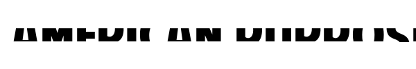 American Purpose font preview